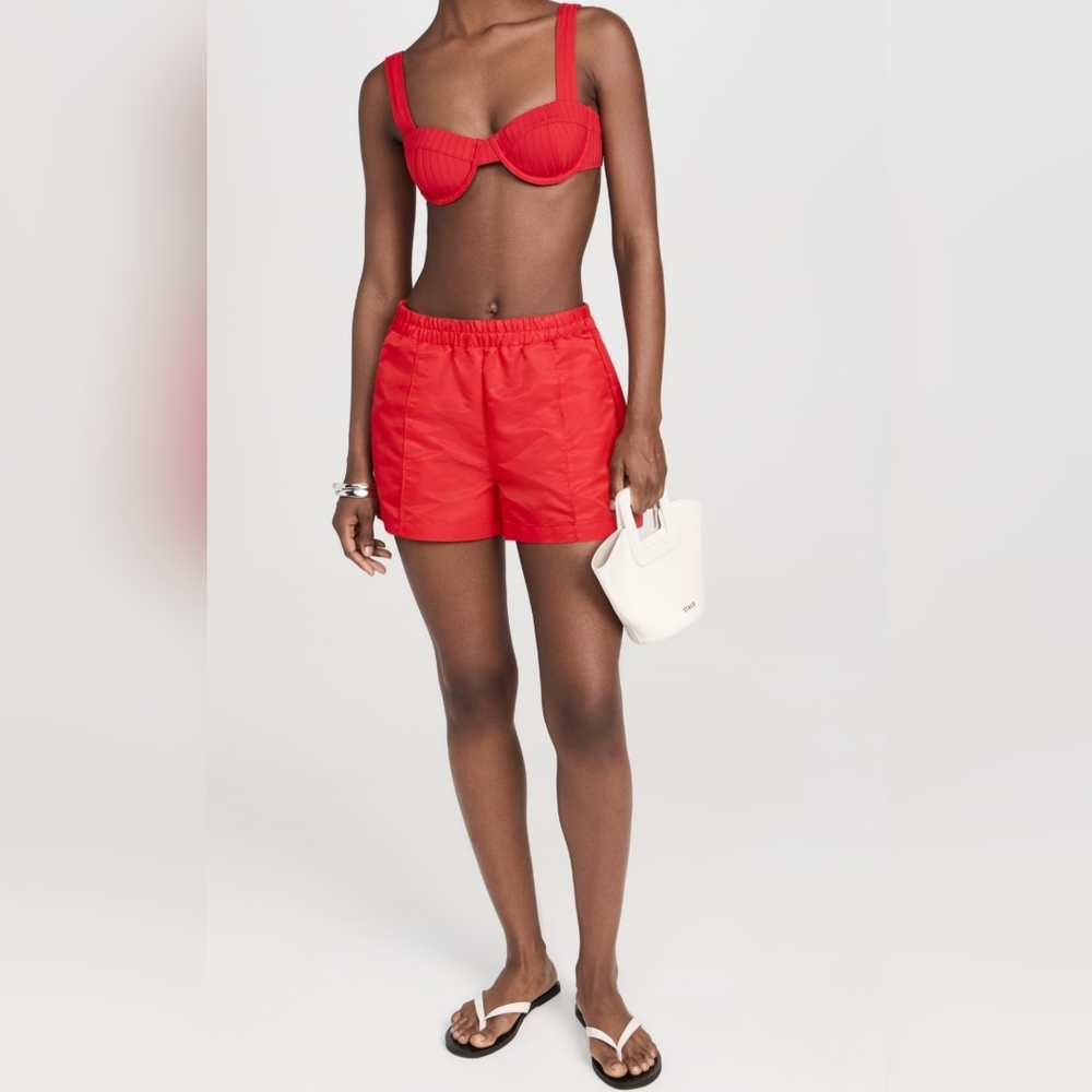 Solid & Striped Red Bikini Set - image 1